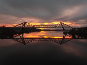 Etive Boat Trips capture a sunset at Connel bridge