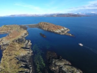 Etive Boat trips at Eilean Dubh, The Creag Islands near Oban
