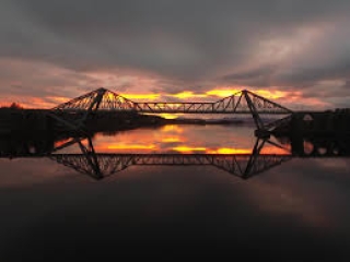 Sunset cones bridge
